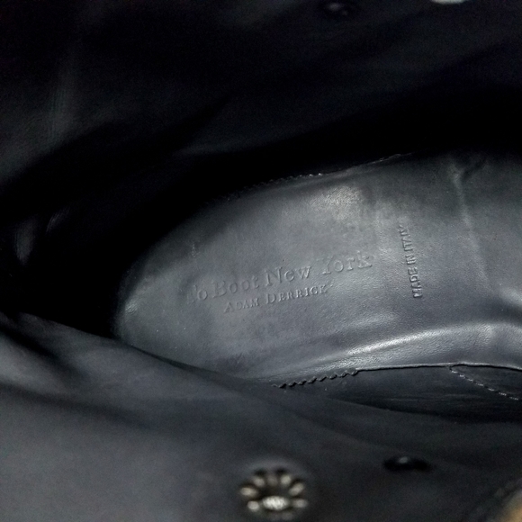 To Boot NY Adam Derrick Lace Up Boots #302304 Brown Made In Italy Size 11 - Picture 10 of 12